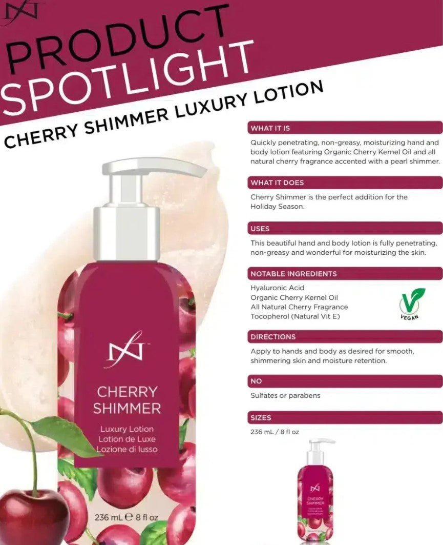 Dadi’ Oil Cherry Shimmer Luxury Lotion (236 ml)