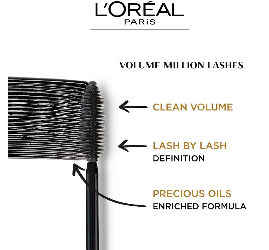 L'Oreal Volume Million Lashes Mascara Musta (9 ml)