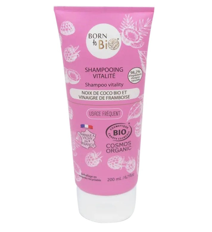 Born To Bio Shampoo- Noix De Coco & Vinaigre De Framboise (200ml)