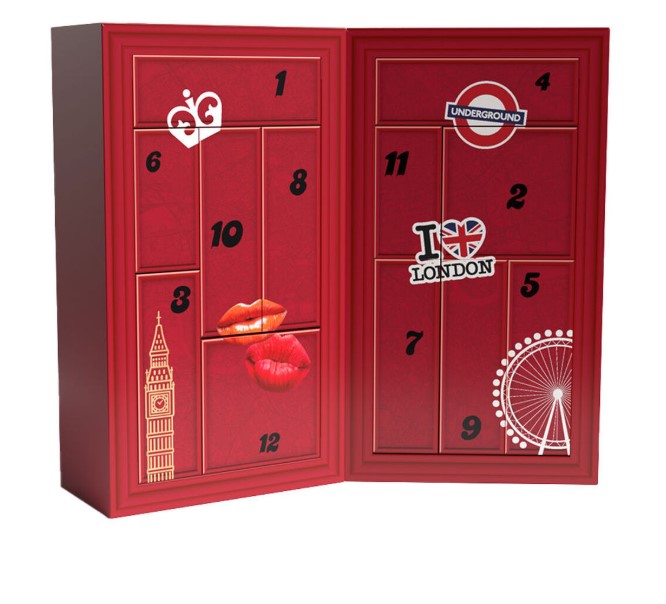 Rimmel London Kosmetiikka adventtikalenteri 12 luukkua